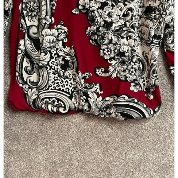 Alfani Blouse Petite Large Floral Paisley Flowy Boho Whimsigoth Old Money Y2K - Picture 6 of 15